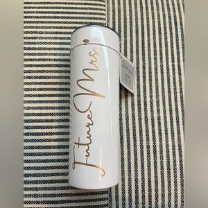 Elegant White and Gold Future Mrs. Tumbler